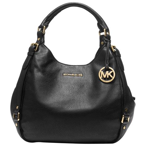 michael kors all black purse|michael kors black leather handbag.